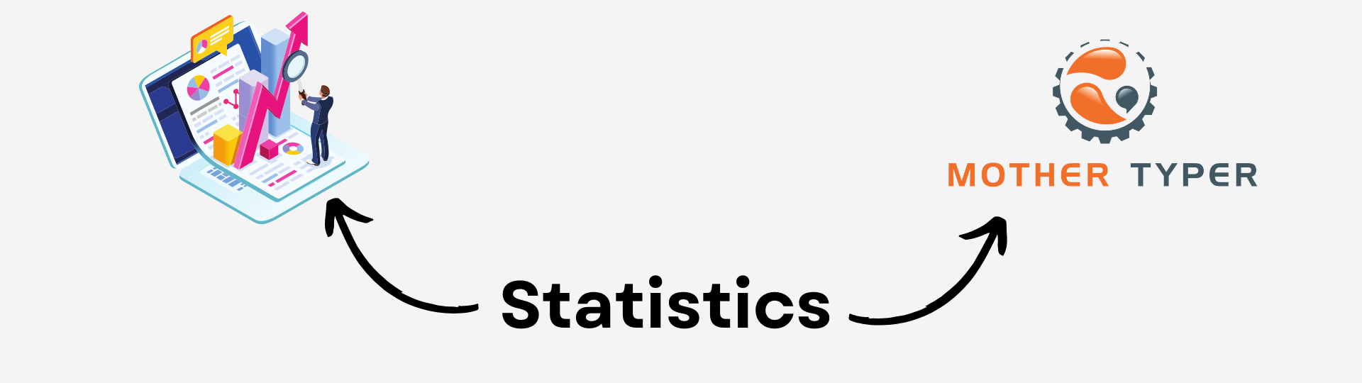 Social media statistics highlighting growth, performance insights, and analytics for businesses by MotherTyper.